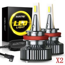 4pcs H11B LED Headlight Bulbs Kit High Low Beam Super Bright 6500K White CANbus