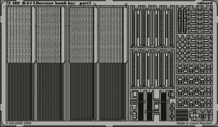 Eduard Accessories 72489 - 1:72 B-24 Bomb Bay Hasegawa - Etched Set - New