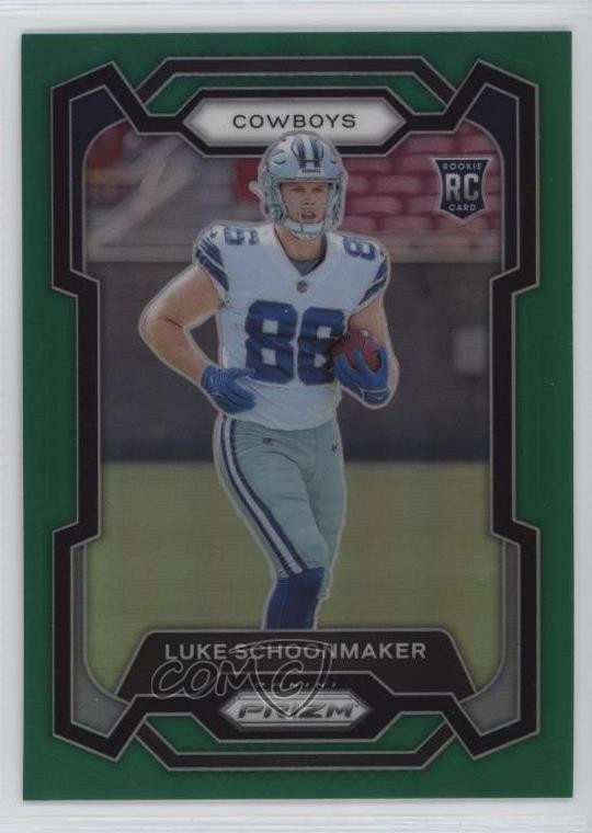 2023 Panini Prizm Rookies Green Prizm Luke Schoonmaker #325 sc8