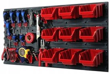 Tool Board Organiser Tray Hooks 80x40cm Workshop Garage Storage System