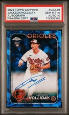 2024 Topps Chrome Sapphire Jackson Holliday #CSA-JH Autograph Auto /199 - PSA 10