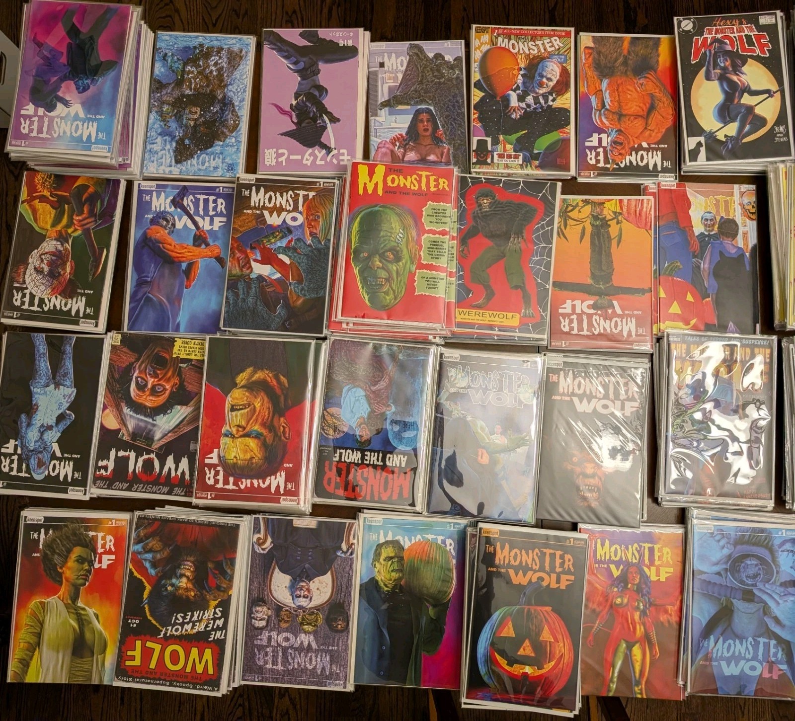 Mark Spears Monsters: The Monster & The Wolf #1 COMPLETE SET OF 30 A1 to A30