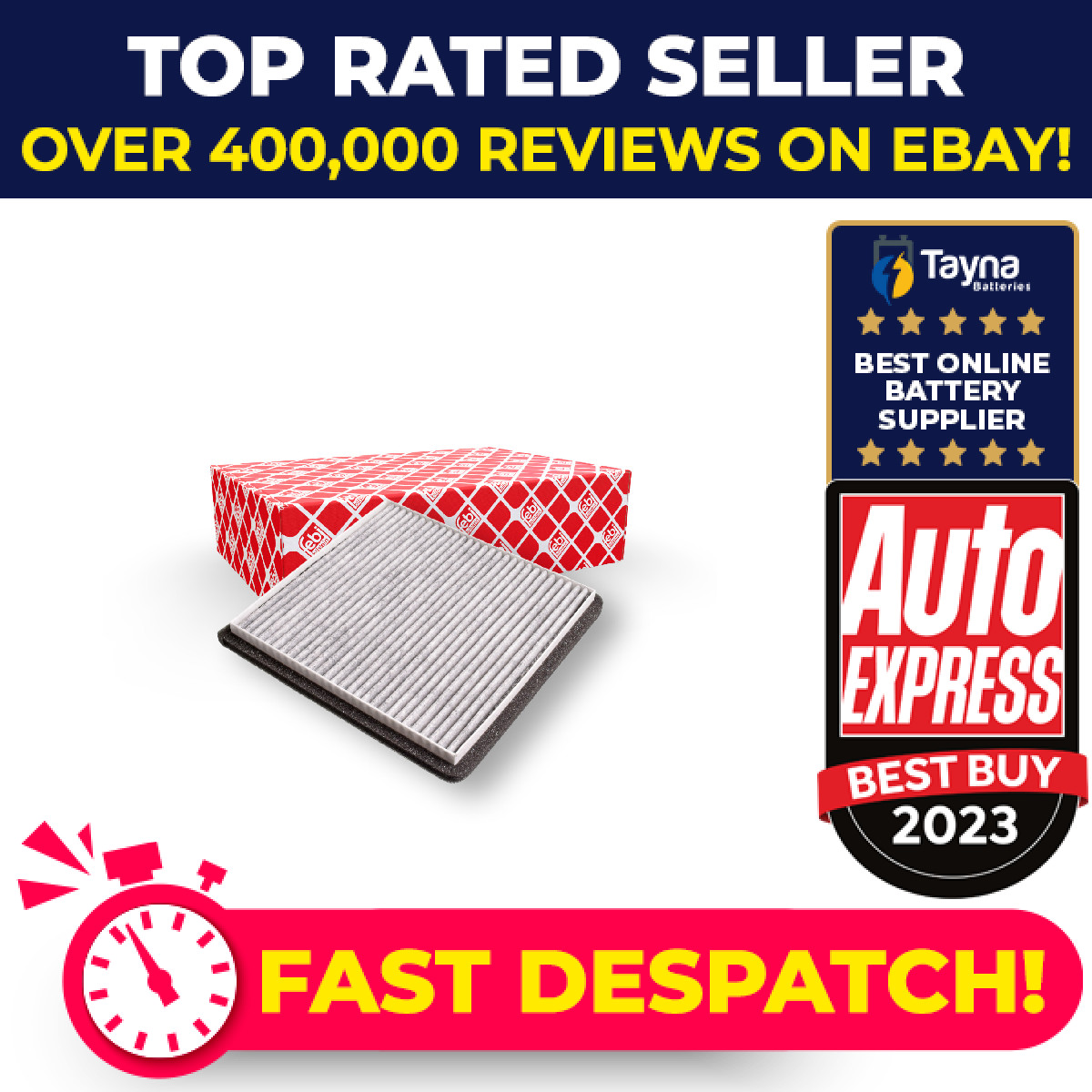 Pollen / Cabin Filter fits CHEVROLET SPARK M300 1.2 2010 on 95215156 Febi New