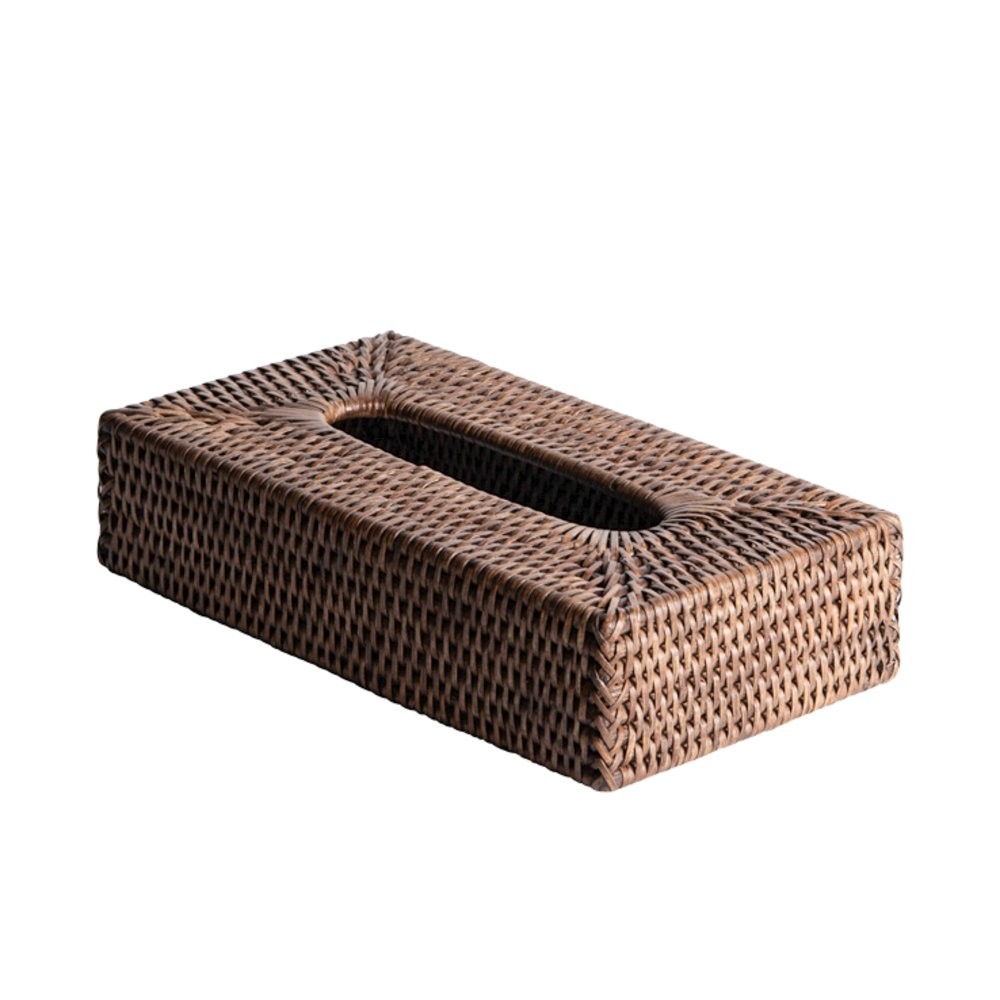 Boîte à mouchoirs Saya en rotin naturel pour une ambiance bohème dans la salle de bain