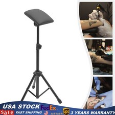 Black Heavy Duty Tattoo Armrest Adjustable Sponge Pad Arm Leg Rest Tripod Stand