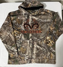 Realtree Camo Hoodie Men Large To XL Camouflage Pullover Sweatshirt Light Weight