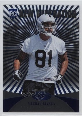 2013 Certified New Generation Platinum Blue 78/100 Mychal Rivera Rookie RC y0i