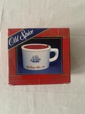 Vintage Old Spice Shaving Mug Soap 3 Oz White Belgium Grand Turk 3700-400258