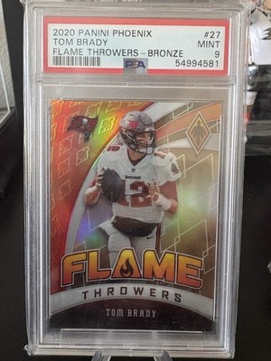 TOM BRADY 2020 Flame Throwers /50 PSA 9