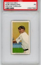 T206 Old Mill Rube Marquard Follow Through PSA 1 