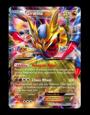 2015 Pokemon M GIRATINA EX Ancient Origins ULTRA RARE Holo XY Mega Card 57/98 NM