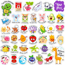 900PCS Punny Teacher Stickers for Students, Incentives Decals