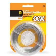 Galvanized Steel Hanging Wire 24 Gauge Silver 250 Feet 10 lbs Spool