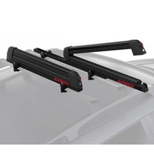 Alpinista Black Roof Ski Snowboard Rack, Sliding Extension, 5 Ski/4 Snowboard