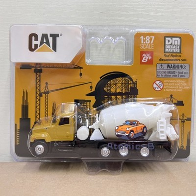 DM 1:87 CAT Caterpillar Mischer LKW Bagger Rollenlader Legierung Modell