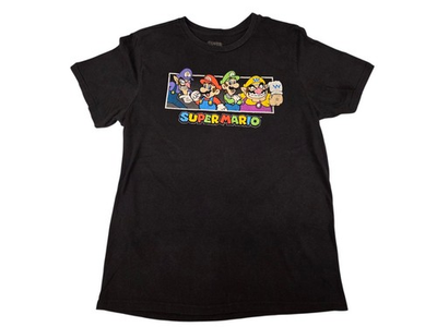 #ad Super Mario Bros. Kids Graphic Tee XL tiny pinhole $8.05