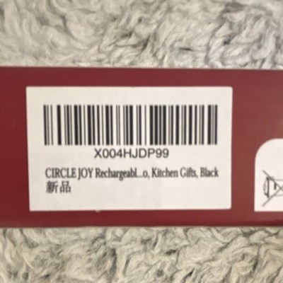 Circle Joy Rechargeable 0 Kitchen Tool Black MPN X004HJDP99