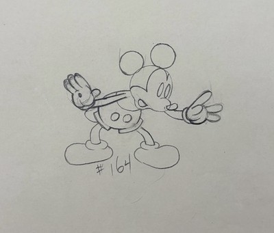 Giantland Mickey Mouse Production Drawing Cel Original Disney 1933
