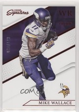 2016 Panini Prime Signatures Prime Proof Red 30/149 Mike Wallace #38 7l6