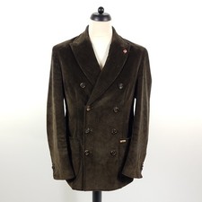 Luis Trenker corduroy sport coat men's size 50 green cotton stretch jacket jacket Simon