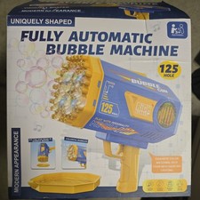 Automatic Bubble Machine, 125 Holes, Lighting Effect Colorful Bubs Bubble Water