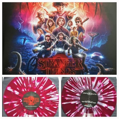 Stranger Things 2 - Crystal Color With Purple Splatter 2 LP Rare Edition + Poster 