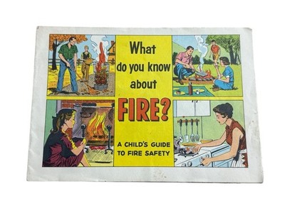 Vtg 1950s Fire Safety Booklet Child s Guide National Board Underwriters