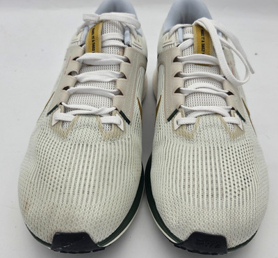 Nike Pegasus 40 Mens Size 11 White Gold Running Shoes Air Zoom Pre Owned
