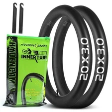 2/4 Pack 20/26x3 Fat Tire Bike Inner Tubes, 20 X 3.0/3.5 20" X 3.0/3.5 (2pack)