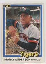 1981 Donruss Sparky Anderson #370 HOF 0c3e