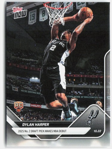 Dylan Harper - 2025-26 NBA Topps NOW® - Card 7 - PR: 6491