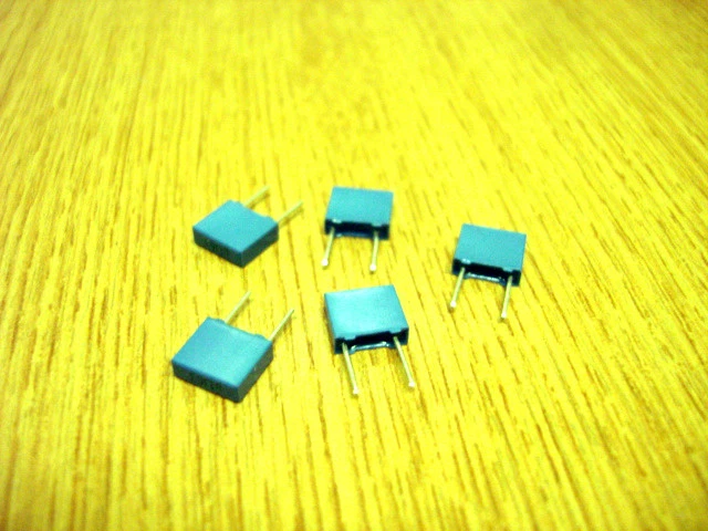 VARIOUS Variation Of Poly Box Caps 5mm / 100v Packs of 5 See Listing