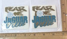 Lot Of 2 Jacksonville Jaguars Logo Decal Sticker NFL Football Fear Me
