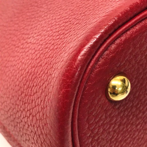 HERMES Bolide 37 Hand Bag Shoulder Bag 2way Rouge Vif Fjord - Bild 5 von 9
