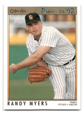 Randy Myers 1992 O-Pee-Chee Premier Baseball #104 San Diego Padres