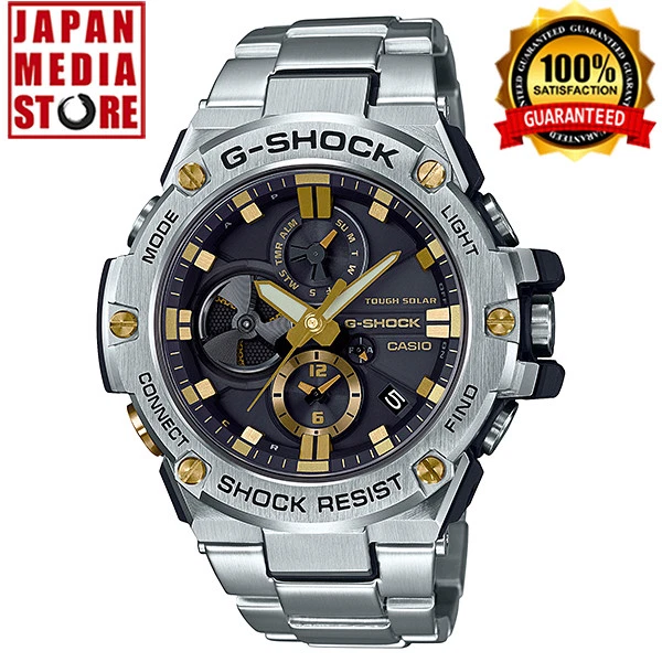 Casio G-Shock GST-B100D-1A9JF G-Steel Bluetooth iOS Android Solar Men Watch  NEW