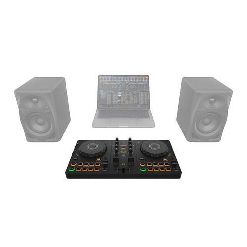 AlphaTheta DDJ-FLX2 Compact Beginner 2-Channel DJ Controller w Speakers Pack - Picture 7 of 12