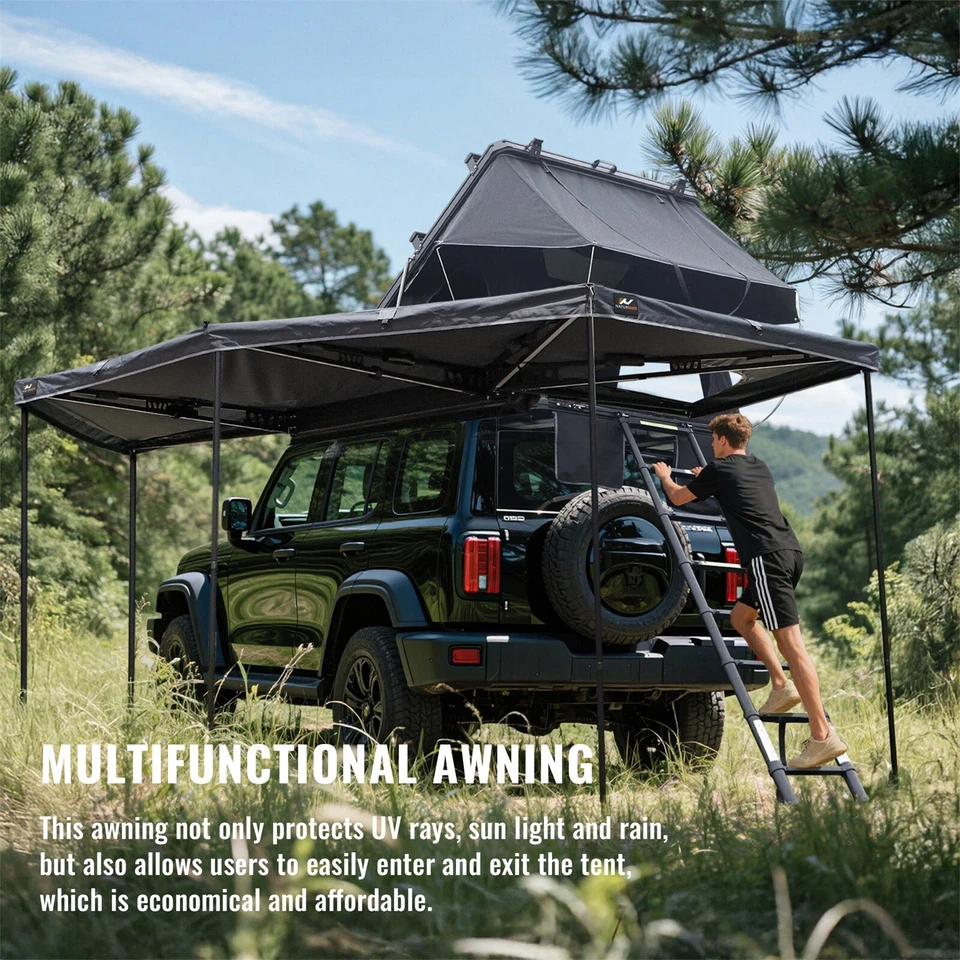 Tragaluz Naturnest 270 Plus toldo coche techo refugio sombra para el lado del pasajero Foto 4 de 4