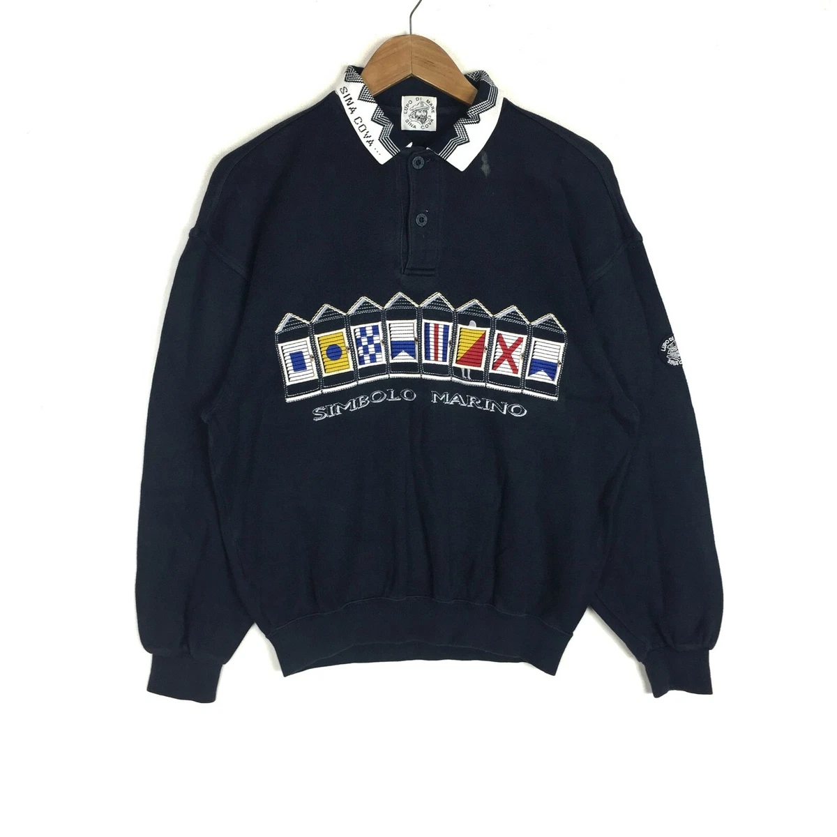 VINTAGE SINA COVA LUPO DI MARE MARINE STYLE WEAR FRANCE PARIS SWEATSHIRT SWEATER