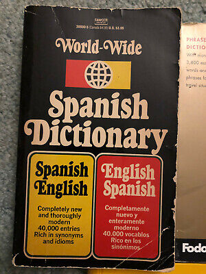 Spanish Books for English Speakers, lot of 3, Phrasebook, Dictionary &  Travelers