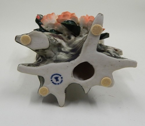 Capodimonte Bisque Doves Bird Flower Roses Branch Savastano Gricci Figurine - Picture 11 of 12