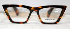 Mare Azzuro Brown Black Cat Eye Framed Reading Glasses 4.00 NWT