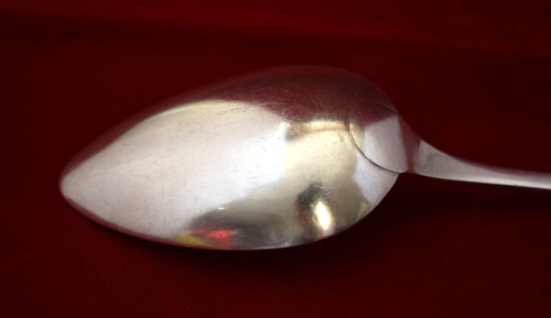 Sterling Shell Leaf 8 1/2" Tablespoon (Serving) 13t CH Maker (1856) 55g - Picture 7 of 16