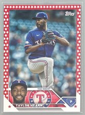 2023 Topps Series 2 INDEPENDENCE DAY 50/76 Taylor Hearn Texas Rangers #354