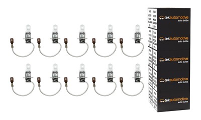 10x H3 453 Auto Birne Halogen Scheinwerfer Headlamp Kurven Nebelscheinwerfer 12V 55W PK22S