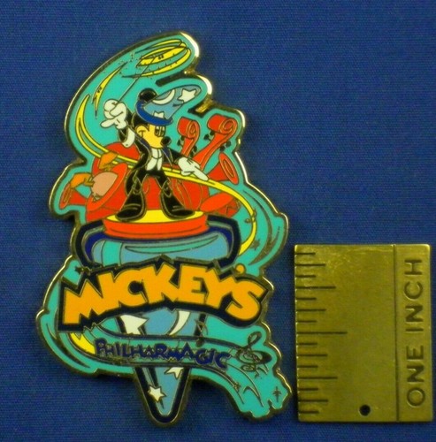 Mickey's Philharmagic Conductor Sorcerer's Hat Instruments Pin # 25236 - Picture 2 of 4