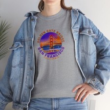 Golden Gate Bridge, San Francisco, CA, Unisex Heavy Cotton Tee