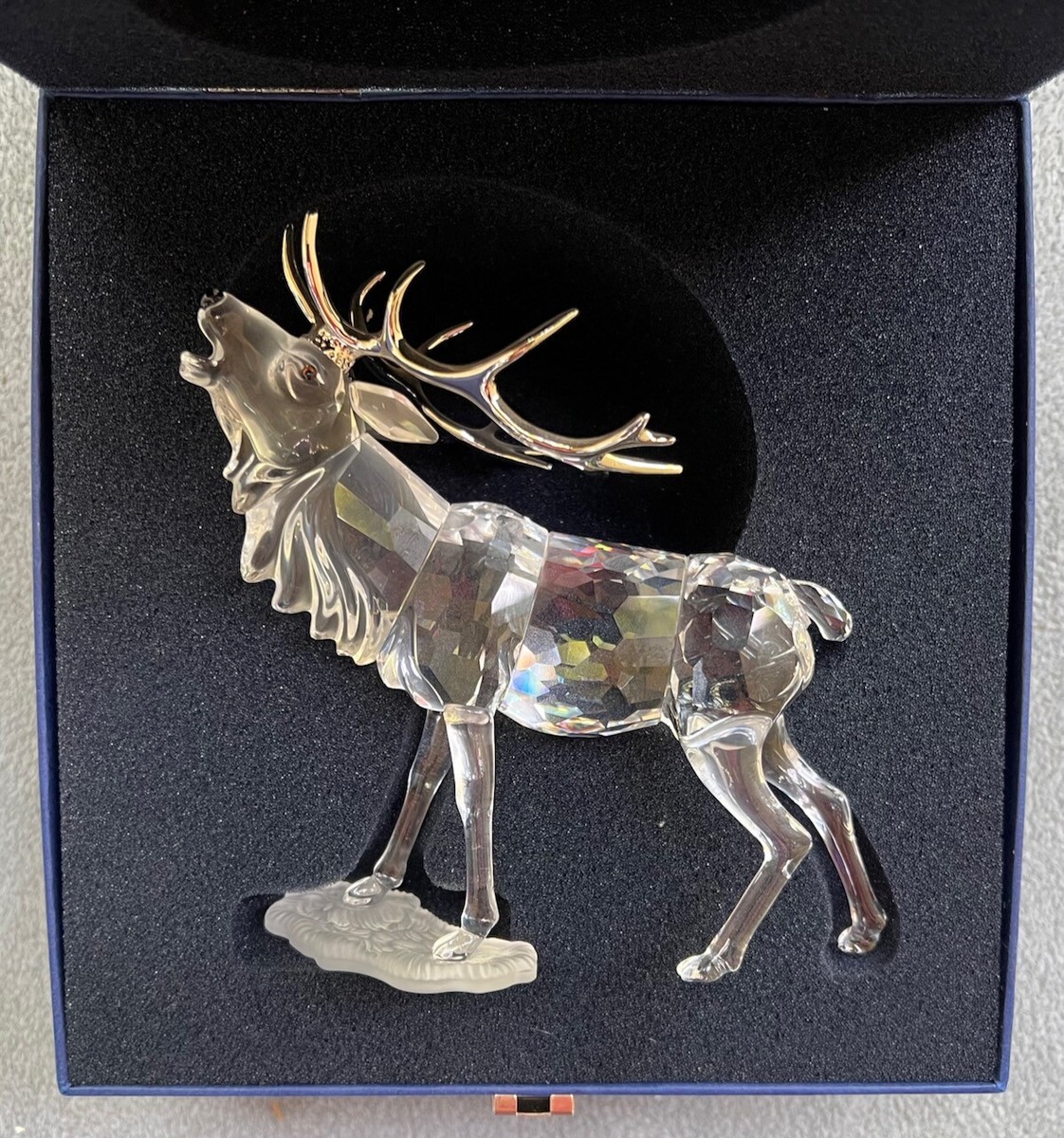 【希少 廃盤品】スワロフスキー 雄ジカ 291431 STAG 置物 オブジェ 希少 廃盤品】スワロフスキー 雄ジカ 291431 STAG 置物 オブジェ