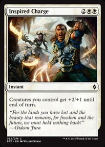 Inspired Charge x4 - Battle for Zendikar - NM-Mint, English - Battle for Zendika
