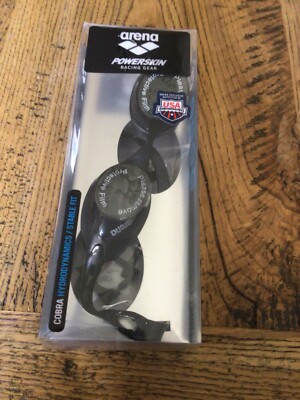 ARENA COBRA Hydrodynamics/Stable Fit BADEBRILLE Erwachsene Racing SMOKE Antibeschlag